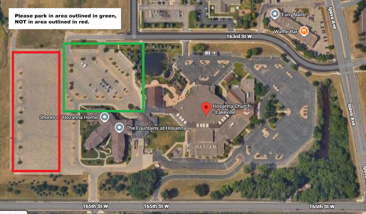 Hosanna Church parking details